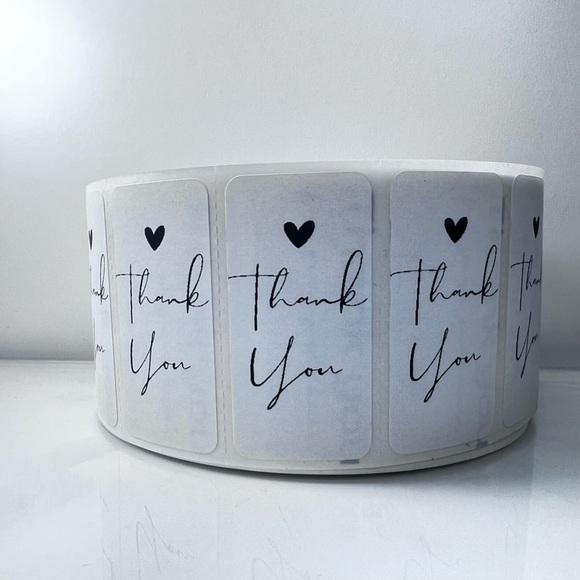 handmade Other - Pack of 100 stickers | Thank You roll for Poshmark |  Shipping Supplies​ new